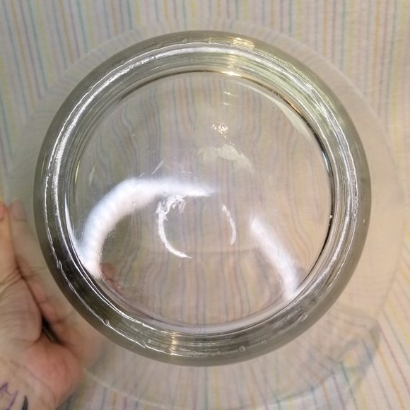 Large Clear Smooth Glass Punch Bowl Candy Goodies Dish Display Vase - Picture 3 of 3
